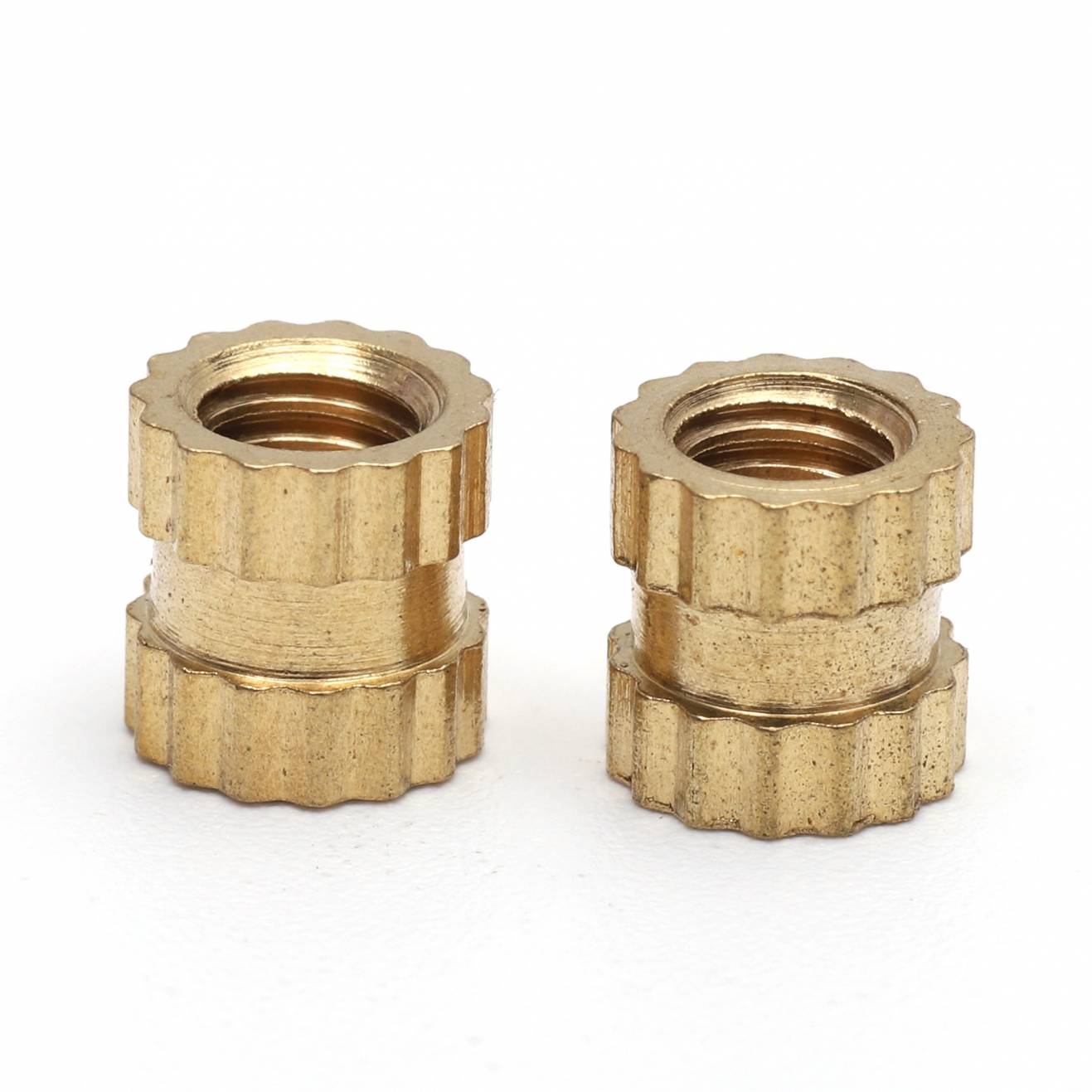 Brass Knurled Insert Nut Knurling Insert M2 M3 M6 M8 Brass Expansion Insert